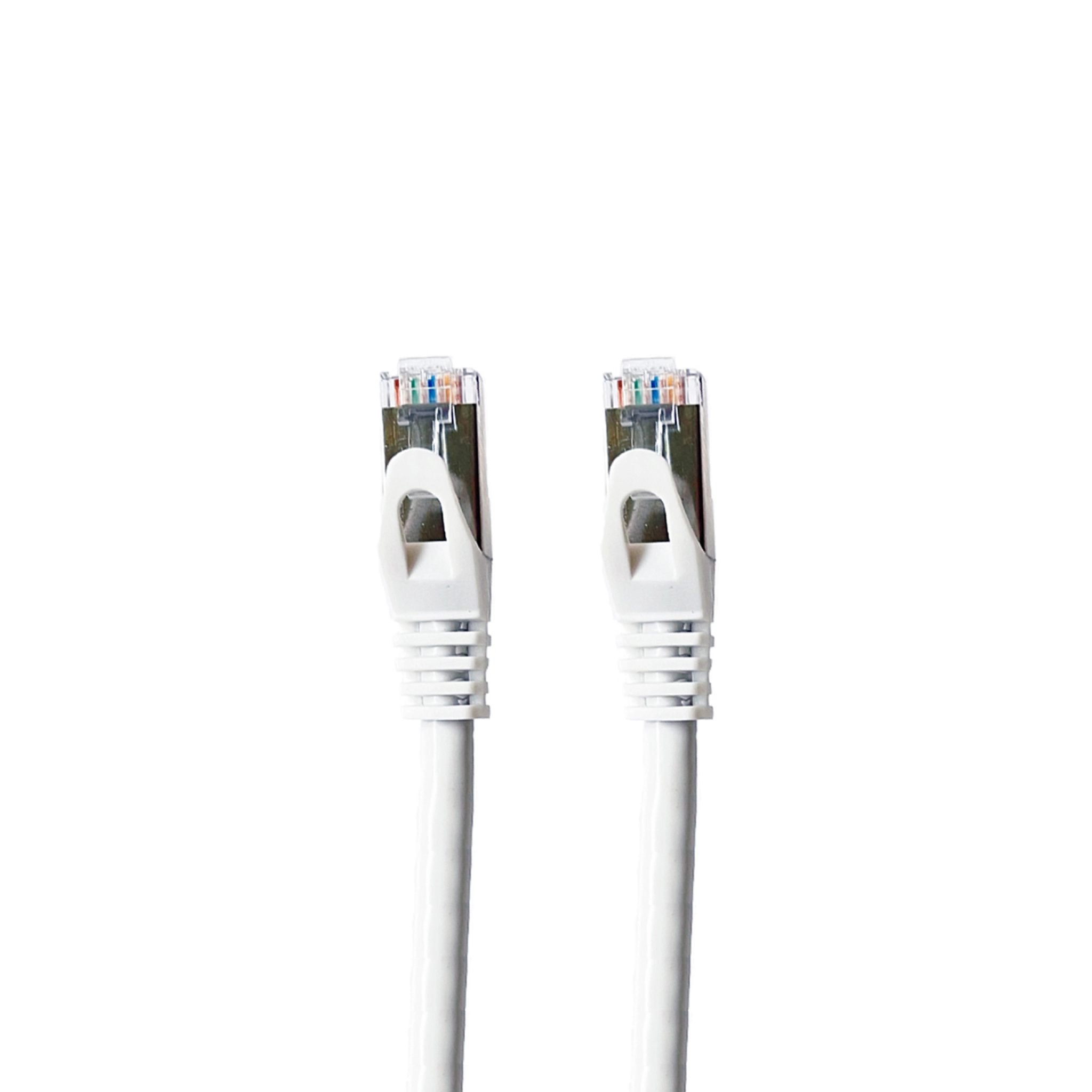 Sinox S-FTP Cat7 nätverkskabel. 10m. Vit