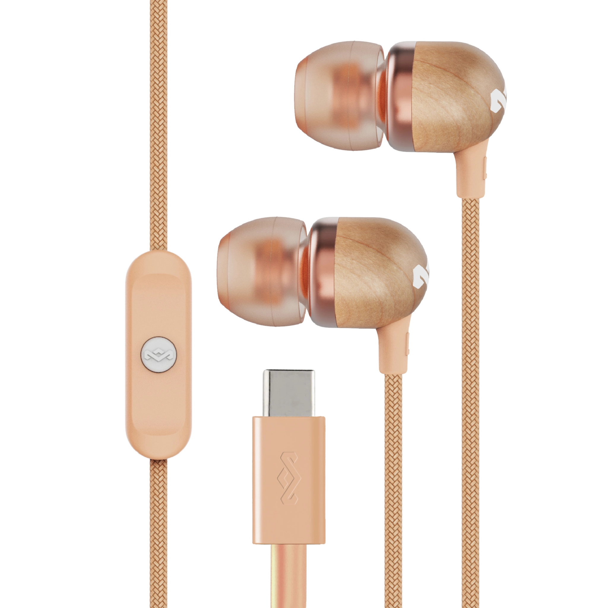 Marley Smile Jamaica USB-C öronsnäckor. Koppar