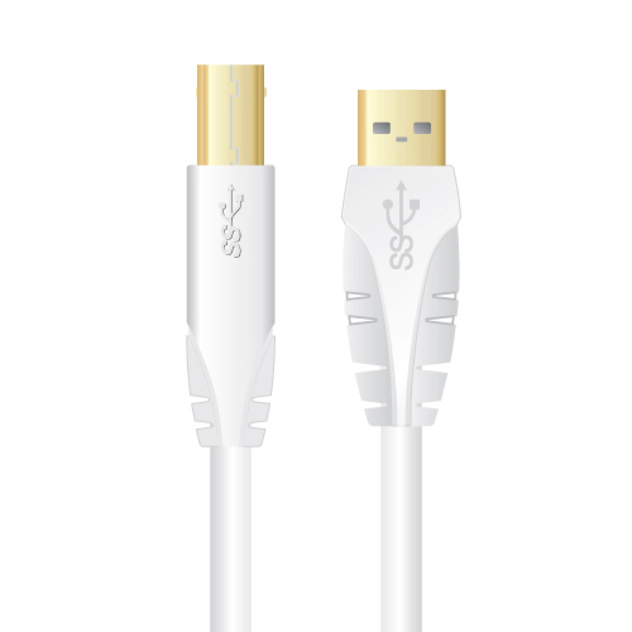 Sinox USB 3.0 printerkabel. 1m. Vit