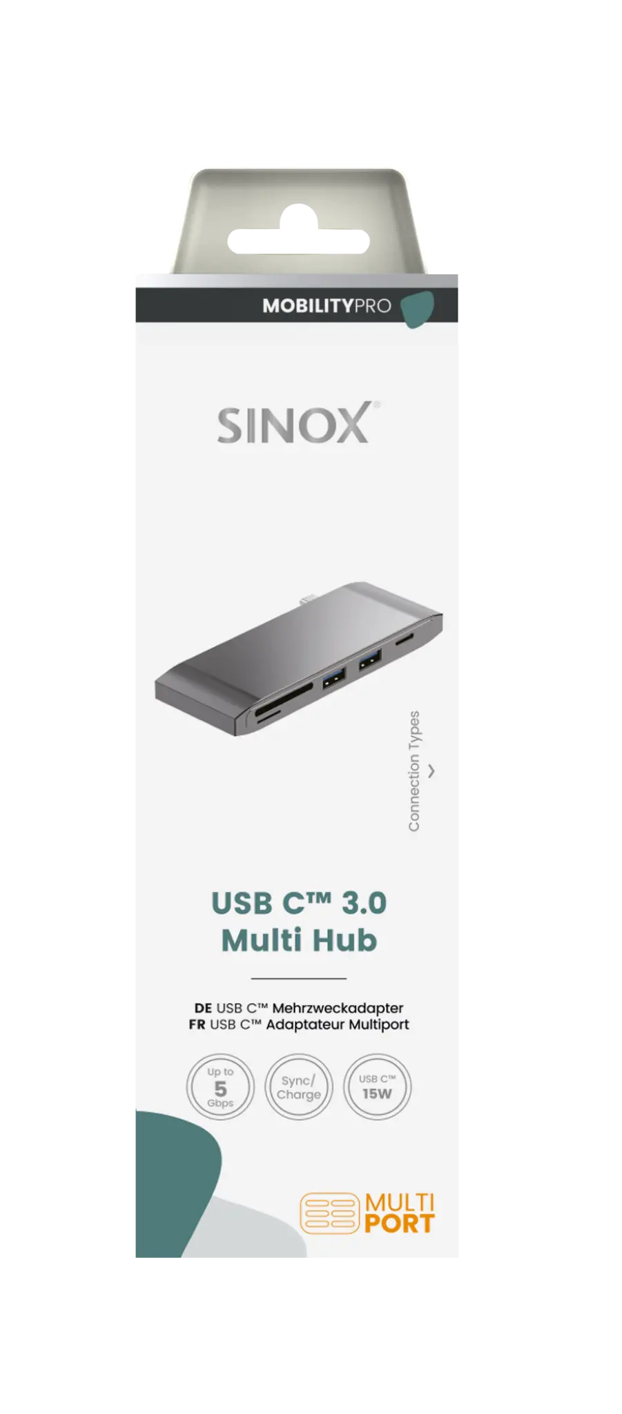 Sinox PRO USB C Hubb. Aluminium