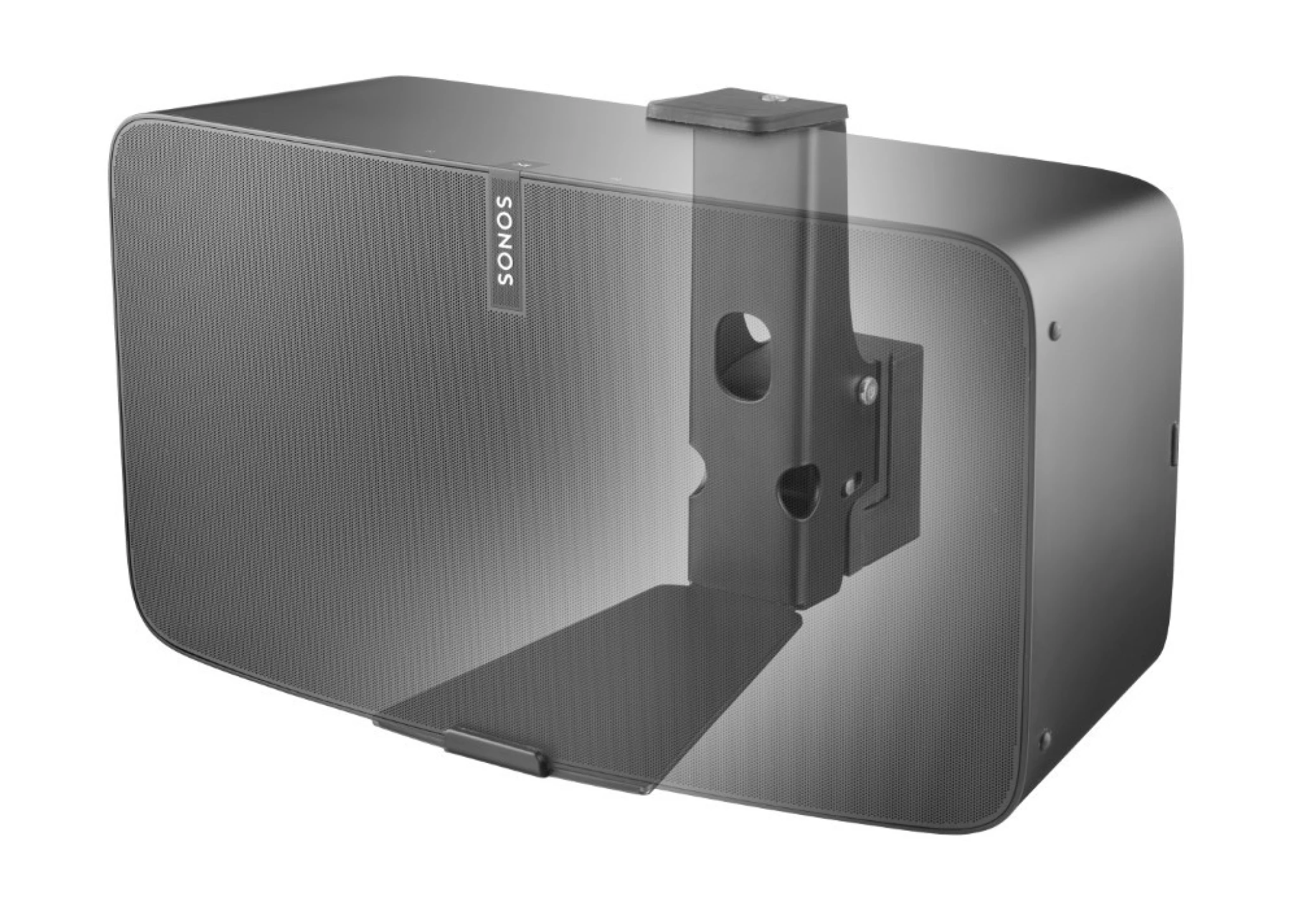 Cavus väggfäste för Sonos® Five/Play:5. Horisontell. Svart
