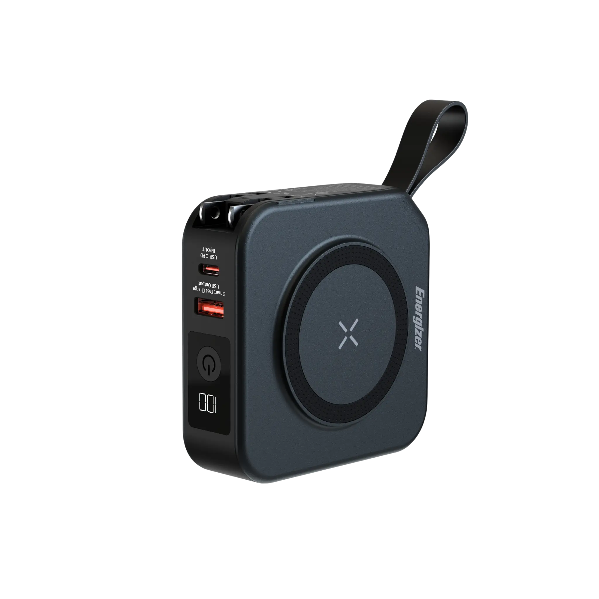 Energizer 10K Magnetic Wireless Power Bank med 20W PD. Svart