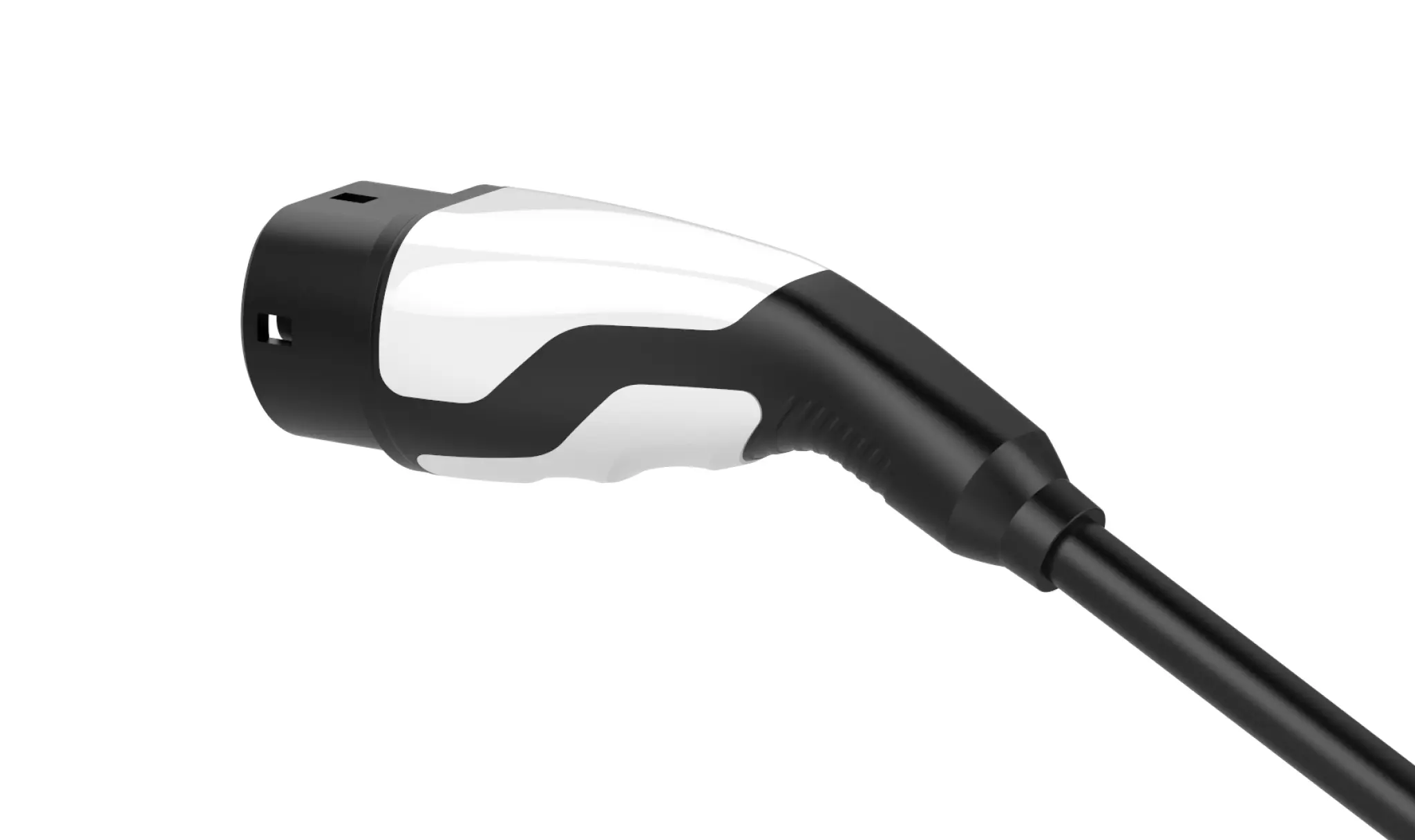 Sinox EV-laddningsspiralkabel Mode 3. 32A 3 faser. 5m. Svart