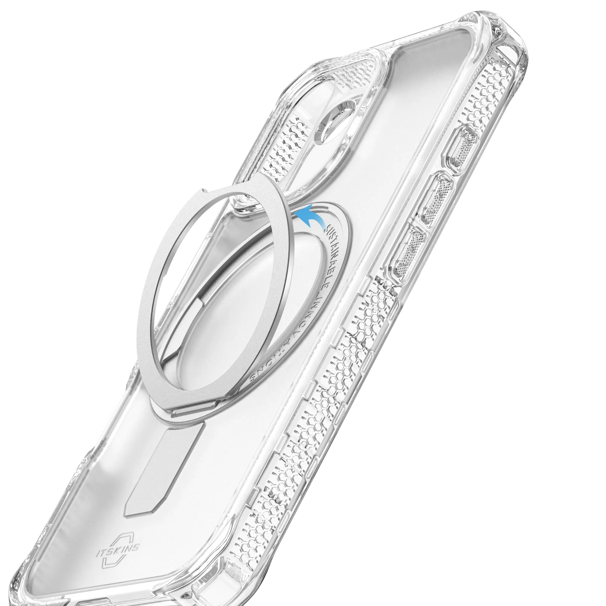 ITSKINS HYBRID R // VAPOR med MagSafe® för iPhone 17®. Genomskinlig