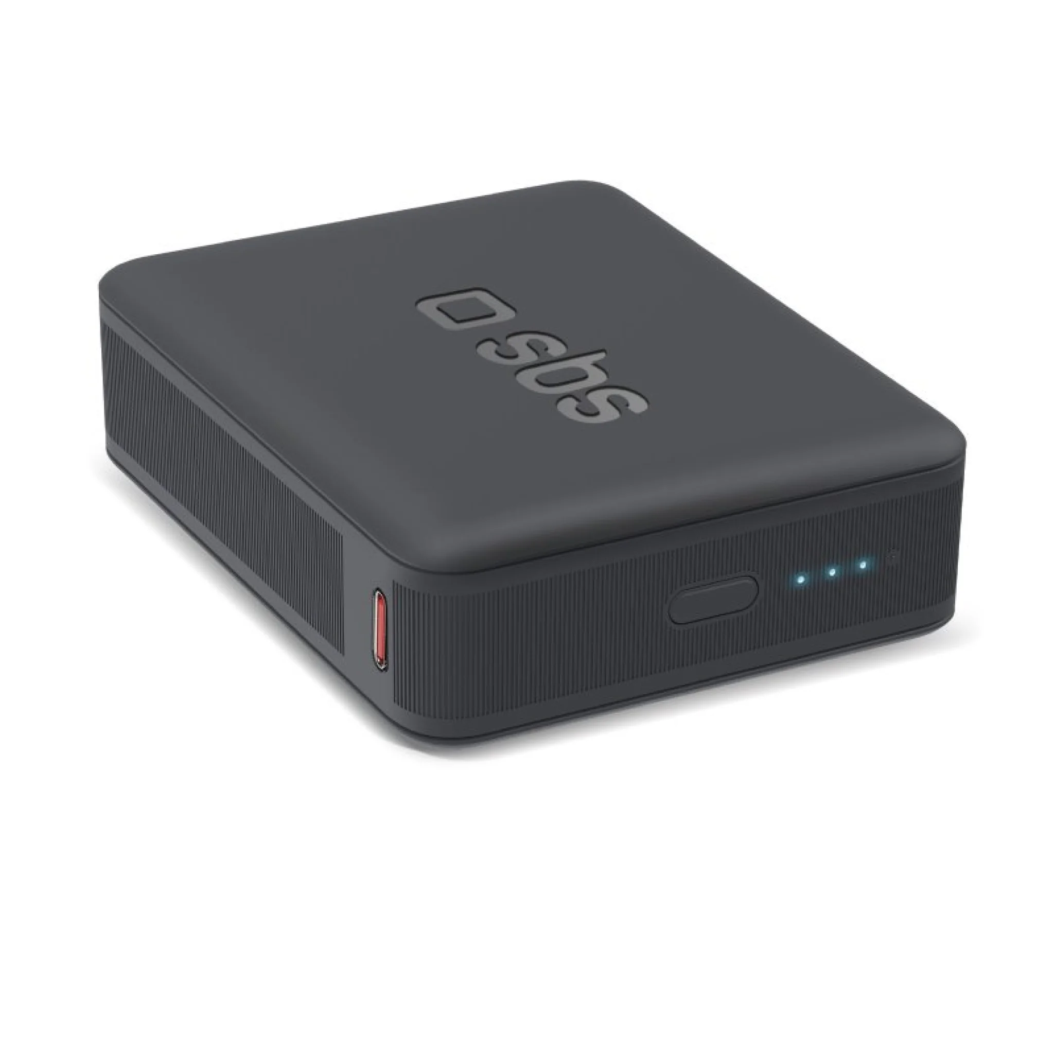 SBS 10.000 mAh PD powerbank. Svart
