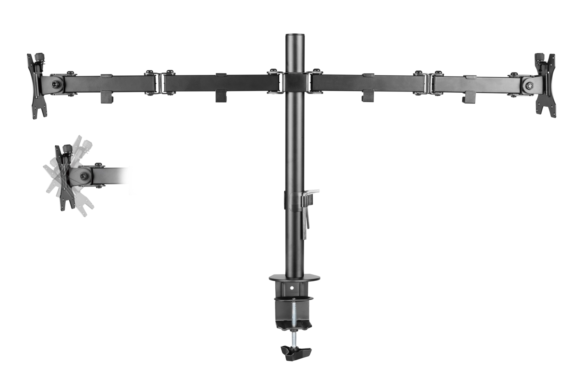 Sinox Office skärmstativ för 2 skärmar. Upp till 32". Svart