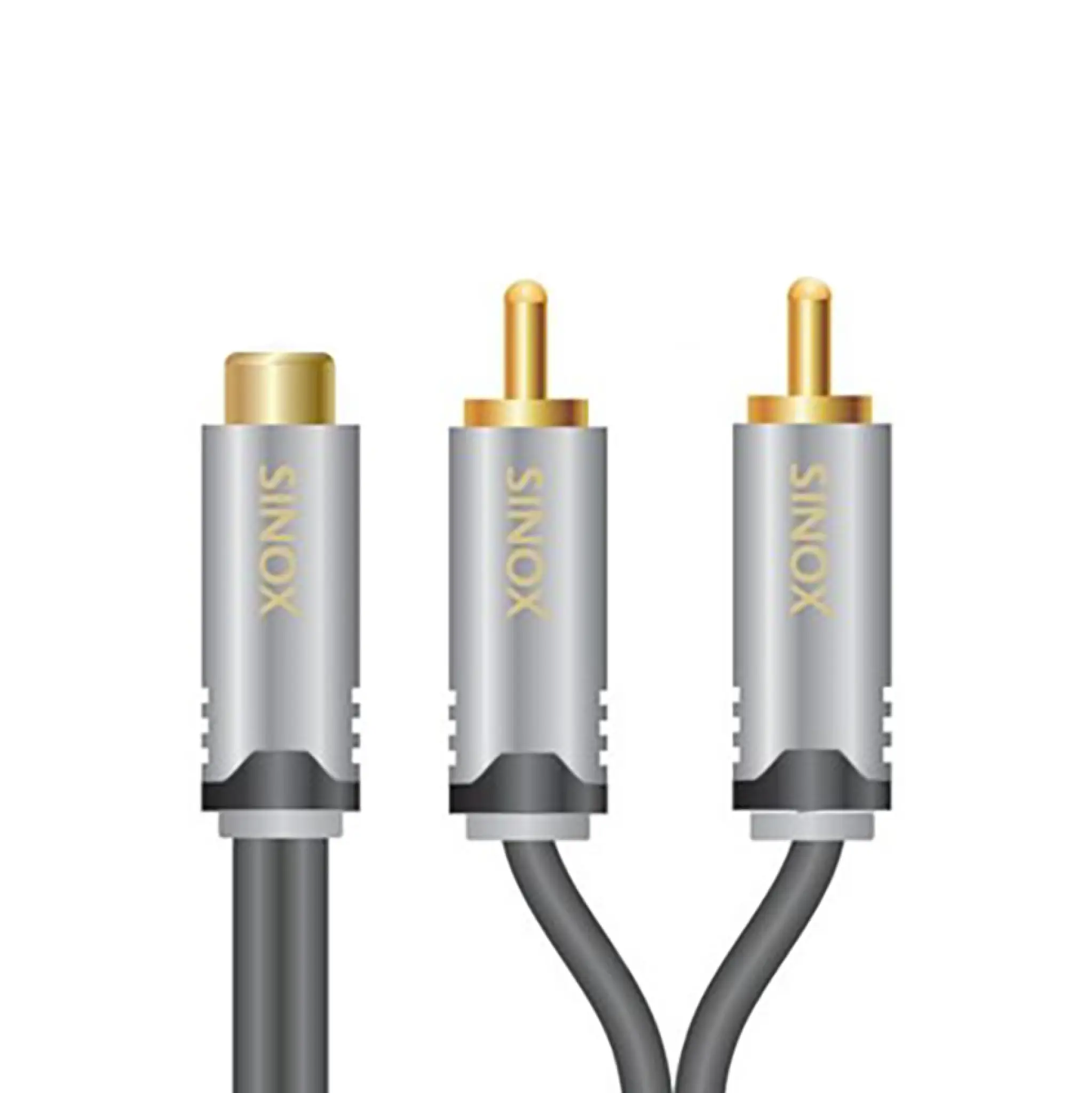 Sinox SHD Phonoadapter. 0,2m. Svart